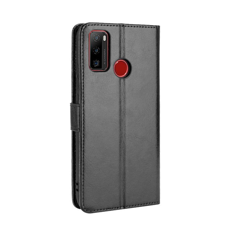 For Ulefone Note 10 Crazy Horse Texture Horizontal Flip Leather Case with Holder & Card Slots & Lanyard(Black) - Ulefone Cases by buy2fix | Online Shopping UK | buy2fix