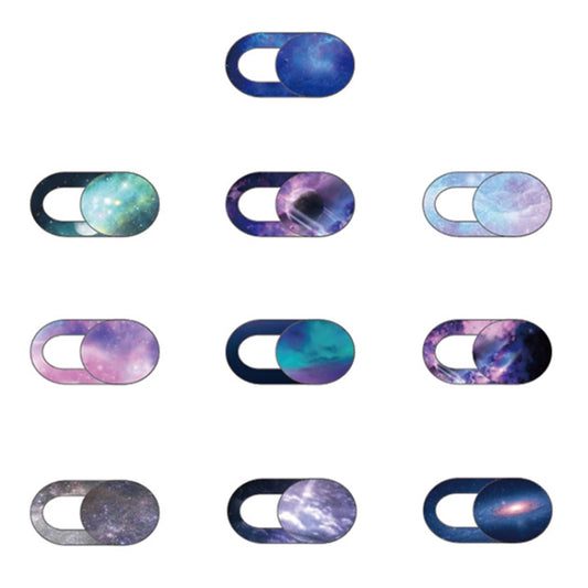 8 PCS Universal Oval Shape Design WebCam Cover Camera Cover for Desktop, Laptop, Tablet, Phones, Color Random(Starry Sky) by buy2fix