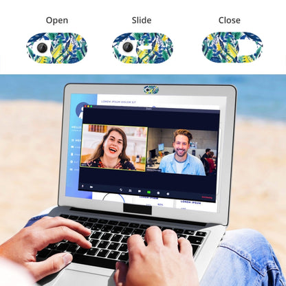 8 PCS Universal Oval Shape Design WebCam Cover Camera Cover for Desktop, Laptop, Tablet, Phones, Color Random(Flower Style) by buy2fix