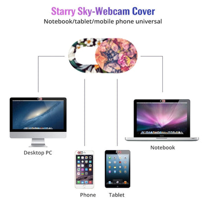 8 PCS Universal Oval Shape Design WebCam Cover Camera Cover for Desktop, Laptop, Tablet, Phones, Color Random(Flower Style) by buy2fix