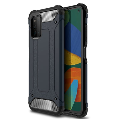 For Samsung Galaxy A03s 164mm Magic Armor TPU + PC Combination Case(Navy Blue) by buy2fix