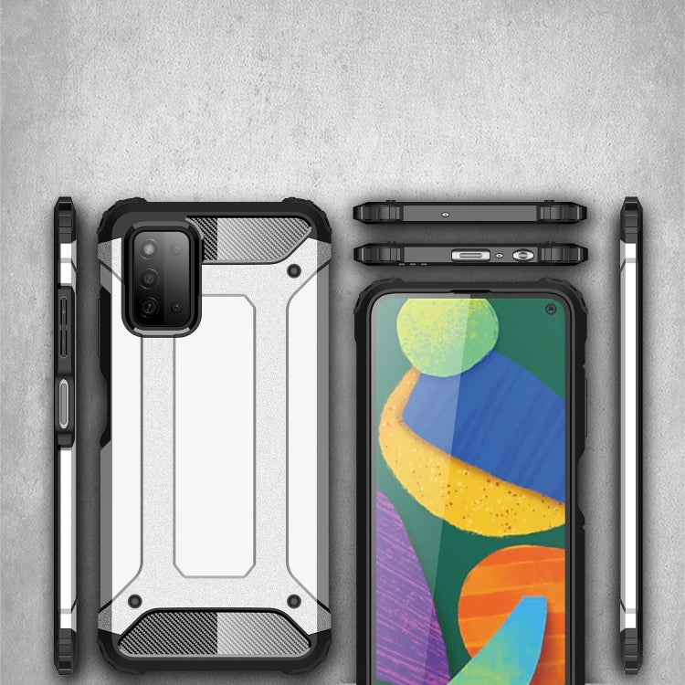 For Samsung Galaxy A03s 164mm Magic Armor TPU + PC Combination Case(Navy Blue) by buy2fix