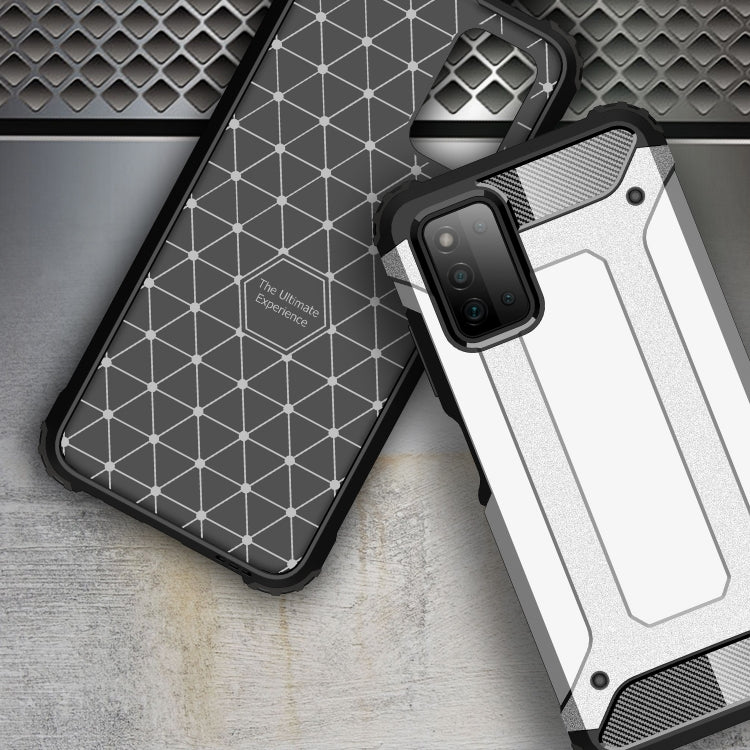 For Samsung Galaxy A03s 164mm Magic Armor TPU + PC Combination Case(Silver) by buy2fix