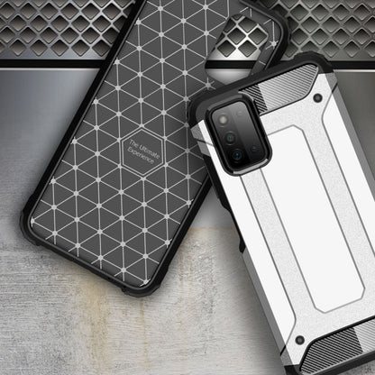 For Samsung Galaxy A03s 164mm Magic Armor TPU + PC Combination Case(Silver) by buy2fix