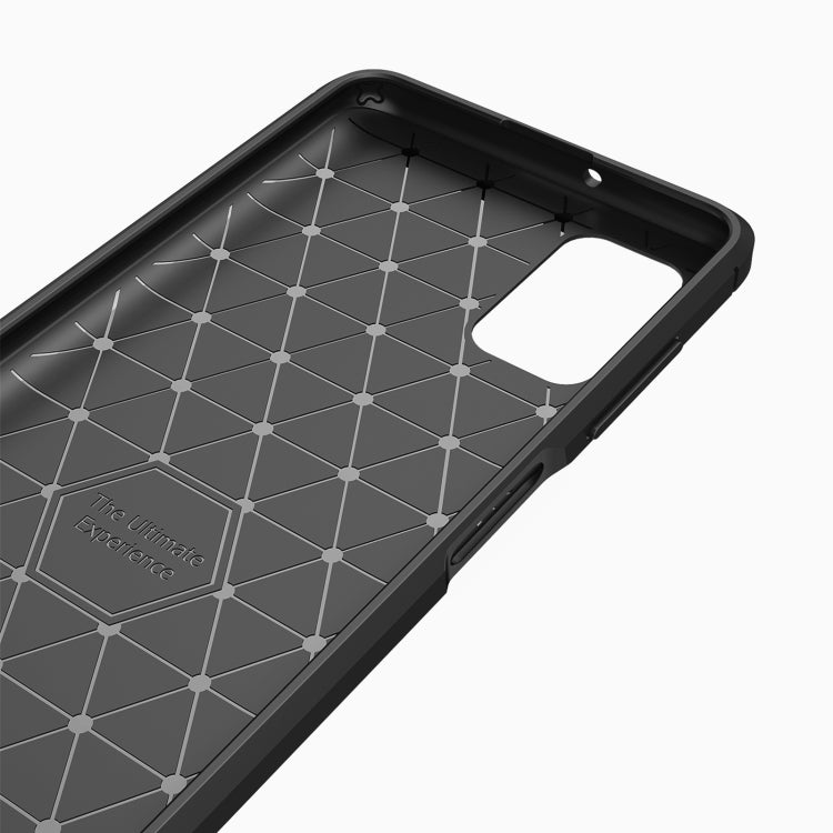 For Samsung Galaxy A03s 164mm Brushed Texture Carbon Fiber TPU Case(Navy Blue) by buy2fix