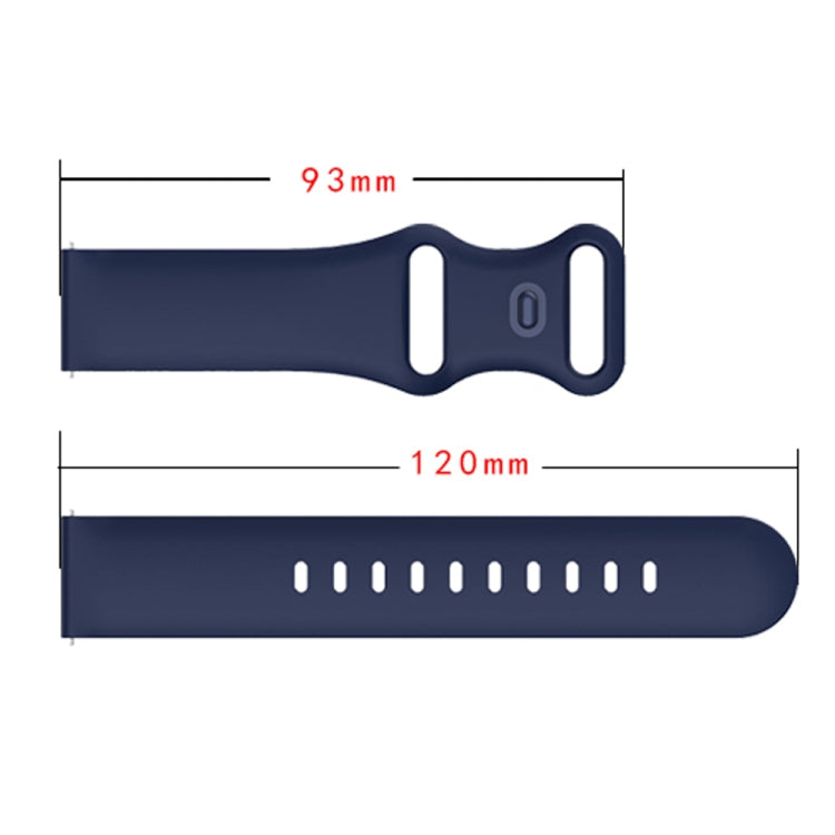 20mm For Samsung Galaxy Watch Active 3 41mm Butterfly Buckle Silicone Watch Band(Pink) by buy2fix