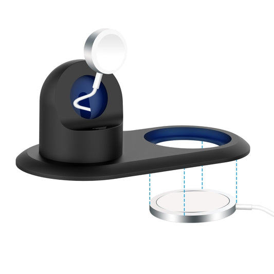 2 In 1 Multi-function Magsafe Charging Stand Holder for Apple Watch / iPhone(Black) by buy2fix