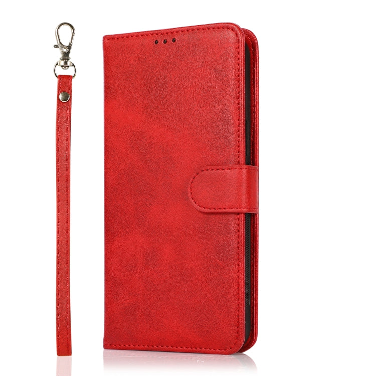 Calf Texture 2 in 1 Detachable Magnetic Back Cover Horizontal Flip Leather Case with Holder & Card Slots & Wallet & Photo Frame For iPhone 8 Plus / 7 Plus(Red) by buy2fix