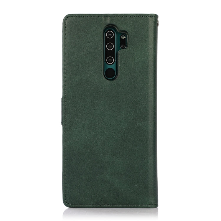 For Xiaomi Redmi Note 8 Pro Calf Texture 2 in 1 Detachable Magnetic Back Cover Horizontal Flip Leather Case with Holder & Card Slots & Wallet & Photo Frame (Green) by buy2fix