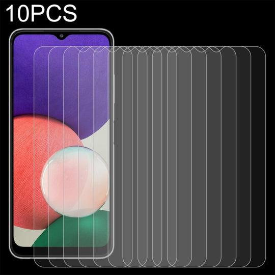 For Samsung Galaxy A22 5G / A23 10 PCS 0.26mm 9H 2.5D Tempered Glass Film