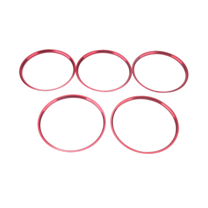 A5819-01 5 PCS Car Red Air Conditioner Air Outlet Decorative Ring for Mercedes-Benz by buy2fix