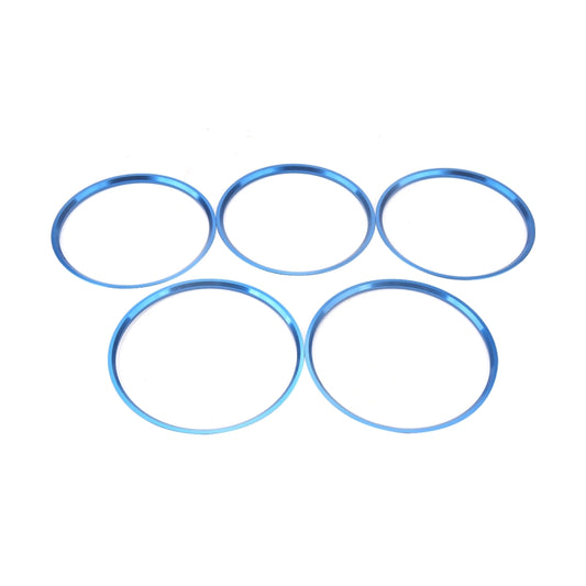 A5819-03 5 PCS Car Blue Air Conditioner Air Outlet Decorative Ring for Mercedes-Benz by buy2fix