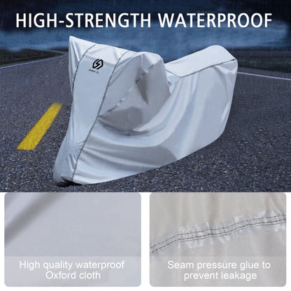 WUPP CS-1410B1 Motorcycle Thickened Oxford Cloth All-inclusive Waterproof Sun-proof Protective Cover, Size:S(Silver) - In Car by WUPP | Online Shopping UK | buy2fix