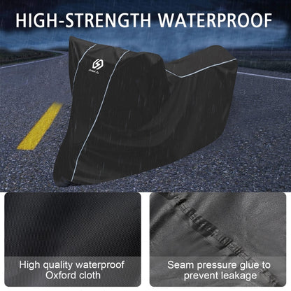 WUPP CS-1410A2 Motorcycle Thickened Oxford Cloth All-inclusive Waterproof Sun-proof Protective Cover, Size:M(Black) - In Car by WUPP | Online Shopping UK | buy2fix