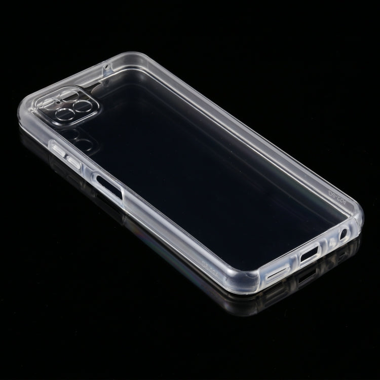 For Samsung Galaxy A22 5G PC+TPU Ultra-thin Double-sided Full Coverage Transparent Soft Case by buy2fix
