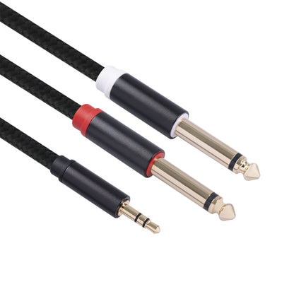 3683 3.5mm Male to Dual 6.35mm Male Audio Cable, Cable Length:1m(Black) -  by buy2fix | Online Shopping UK | buy2fix