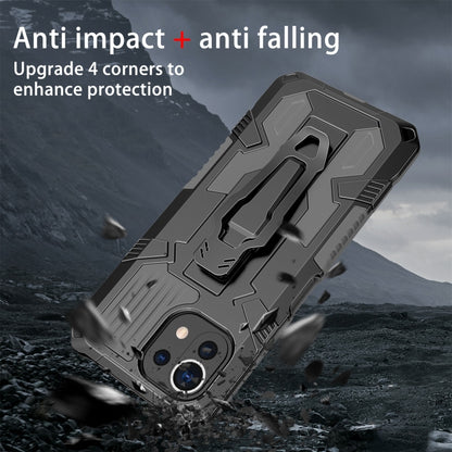 For Xiaomi Mi 11 Lite Armor Warrior Shockproof PC + TPU Protective Case(Grey) by buy2fix