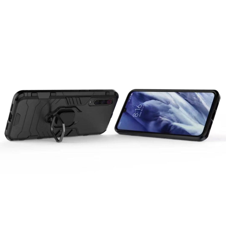 For Xiaomi Redmi 8 / 8A Shockproof PC + TPU Case with Magnetic Ring Holder(Black) by buy2fix