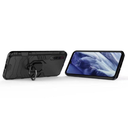 For Xiaomi Redmi 8 / 8A Shockproof PC + TPU Case with Magnetic Ring Holder(Black) by buy2fix
