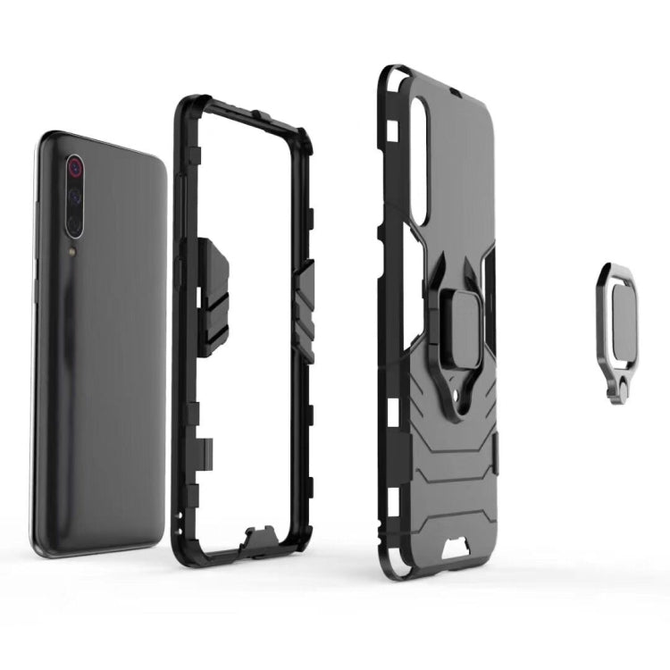For Xiaomi Redmi 8 / 8A Shockproof PC + TPU Case with Magnetic Ring Holder(Red) by buy2fix