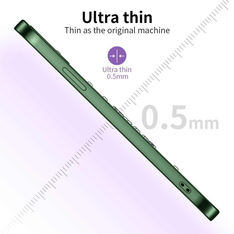 For iPhone 11 Ultra-thin Electroplating Dandelion Pattern Protective Case (Dark Green) by buy2fix