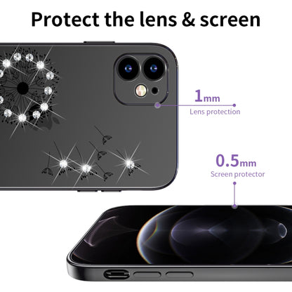 For iPhone 11 Ultra-thin Electroplating Dandelion Pattern Protective Case (Black) by buy2fix