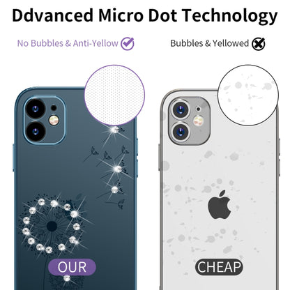 For iPhone 11 Ultra-thin Electroplating Dandelion Pattern Protective Case (Blue) by buy2fix