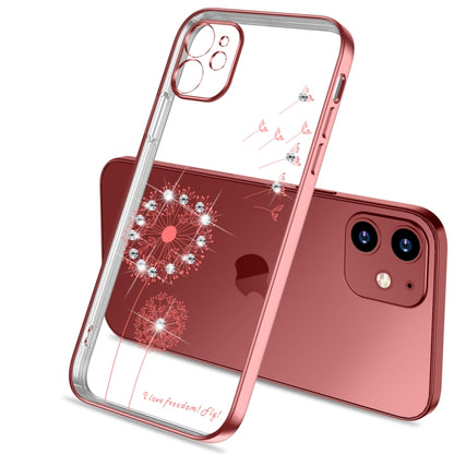 For iPhone 11 Ultra-thin Electroplating Dandelion Pattern Protective Case (Rose Gold) by buy2fix