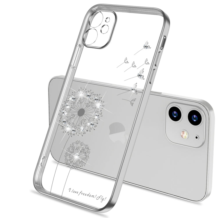 For iPhone 11 Ultra-thin Electroplating Dandelion Pattern Protective Case (Silver) by buy2fix