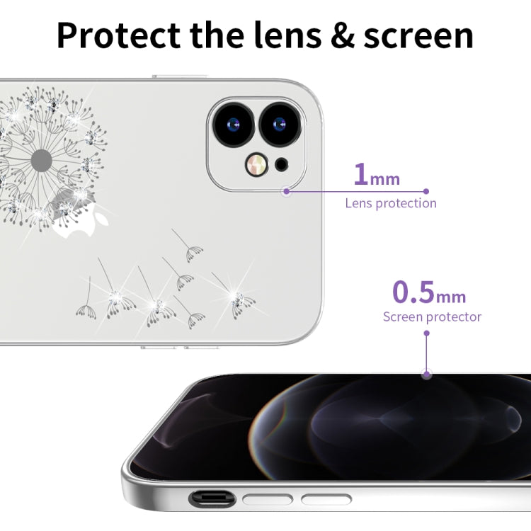 For iPhone 11 Ultra-thin Electroplating Dandelion Pattern Protective Case (Silver) by buy2fix