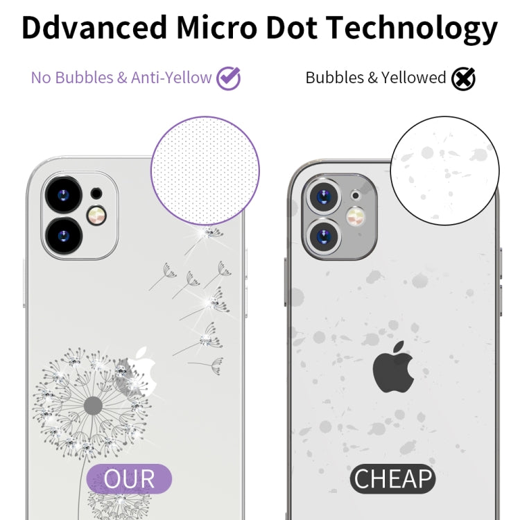 For iPhone 11 Ultra-thin Electroplating Dandelion Pattern Protective Case (Silver) by buy2fix