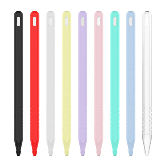 3 in 1 Pure Color Silicone Stylus Pen Protective Case Set for Apple Pencil 2(Black) by buy2fix