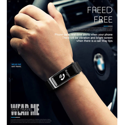 Y3 0.96 inch OLED Screen Smart Bracelet, Support Sleep Monitoring / Heart Rate Monitoring / Bluetooth Call(Black) by buy2fix