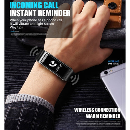 Y3 0.96 inch OLED Screen Smart Bracelet, Support Sleep Monitoring / Heart Rate Monitoring / Bluetooth Call(Black) by buy2fix
