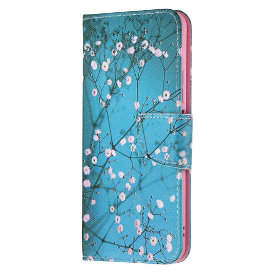 For Xiaomi Mi 11 Lite Colored Drawing Pattern Horizontal Flip Leather Case with Holder & Card Slots & Wallet(Plum Blossom) by buy2fix
