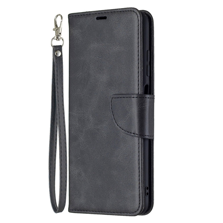 For Samsung Galaxy A03s 164mm Retro Lambskin Texture Pure Color Horizontal Flip PU Leather Case with Holder & Card Slots & Wallet & Lanyard(Black) by buy2fix