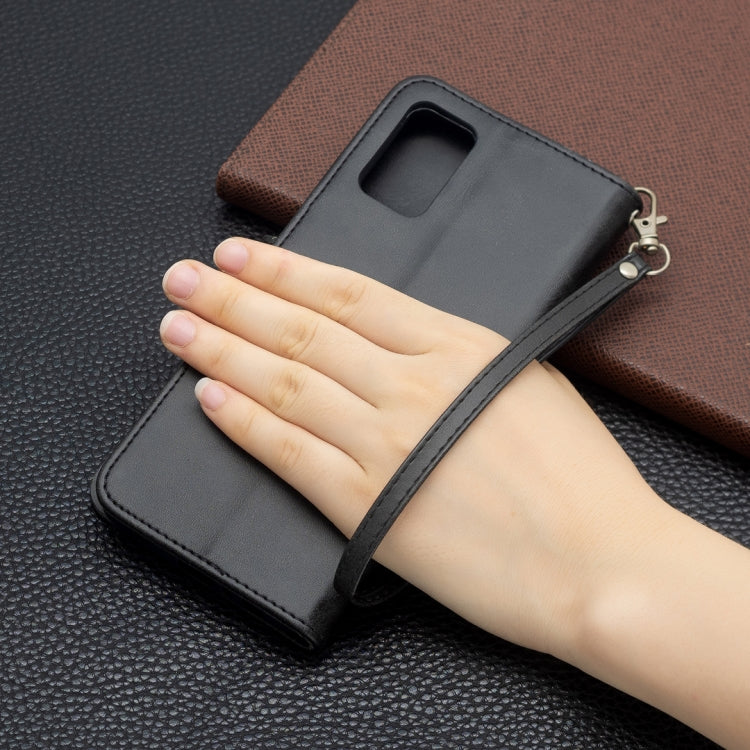 For Samsung Galaxy A03s 164mm Retro Lambskin Texture Pure Color Horizontal Flip PU Leather Case with Holder & Card Slots & Wallet & Lanyard(Black) by buy2fix