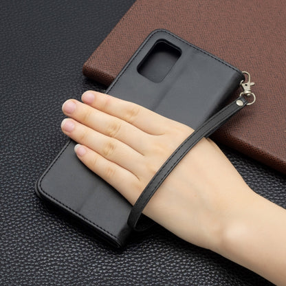 For Samsung Galaxy A03s 164mm Retro Lambskin Texture Pure Color Horizontal Flip PU Leather Case with Holder & Card Slots & Wallet & Lanyard(Black) by buy2fix