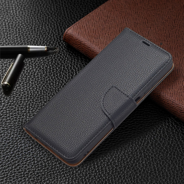 For Samsung Galaxy A03s 164mm Litchi Texture Pure Color Horizontal Flip Leather Case with Holder & Card Slots & Wallet & Lanyard(Black) by buy2fix
