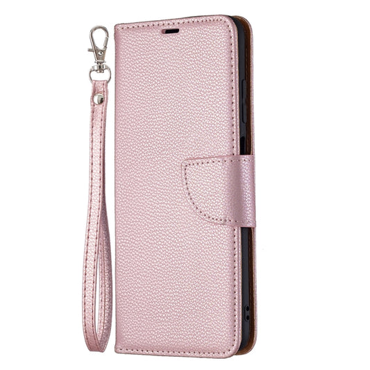 For Samsung Galaxy A03s 164mm Litchi Texture Pure Color Horizontal Flip Leather Case with Holder & Card Slots & Wallet & Lanyard(Rose Gold) by buy2fix