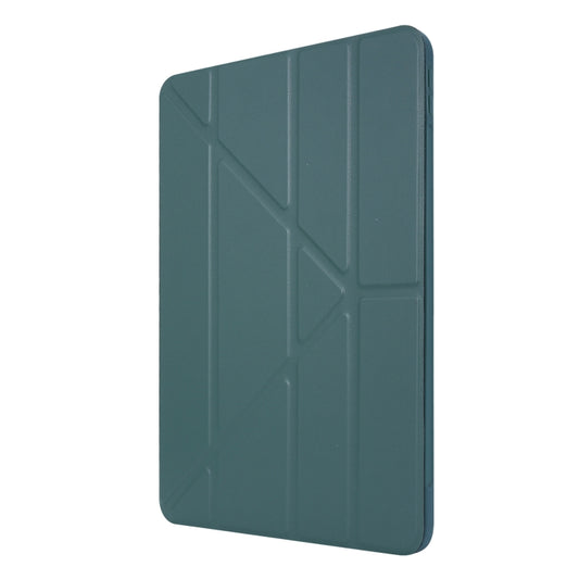 For iPad Pro 11 2022 / 2021 TPU Horizontal Deformation Flip Leather Tablet Case with Holder(Dark Green) by buy2fix