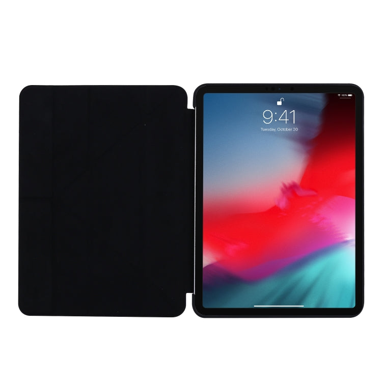 For iPad Pro 11 2022 / 2021 TPU Horizontal Deformation Flip Leather Tablet Case with Holder(Black) by buy2fix