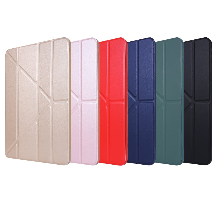 For iPad Pro 11 2022 / 2021 TPU Horizontal Deformation Flip Leather Tablet Case with Holder(Black) by buy2fix