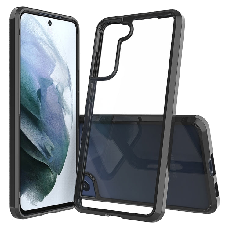 For Samsung Galaxy S21 FE 5G Shockproof Scratchproof TPU + Acrylic Protective Case(Black) by buy2fix