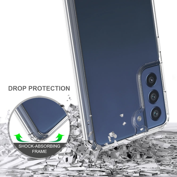 For Samsung Galaxy S21 FE 5G Shockproof Scratchproof TPU + Acrylic Protective Case(Black) by buy2fix
