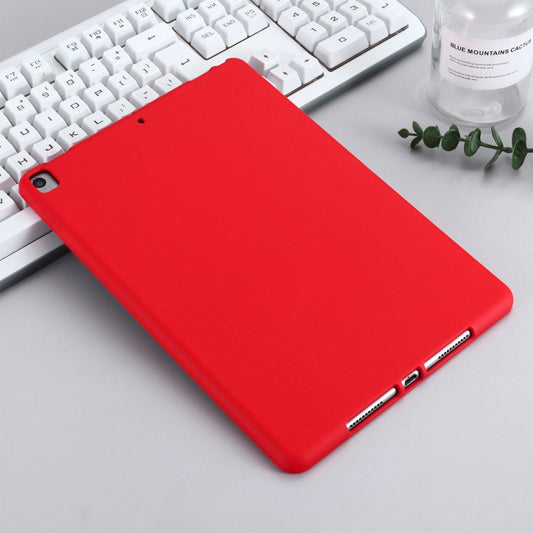 Solid Color Liquid Silicone Dropproof Full Coverage Protective Case For iPad 10.2 2019 / 10.2 2020 / 10.2 2021 / Pro 10.5 2017 / Air 10.5 2019(Red) by buy2fix
