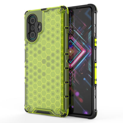 For Xiaomi Redmi K40 Gaming Shockproof Honeycomb PC + TPU Protective Case(Green) by buy2fix