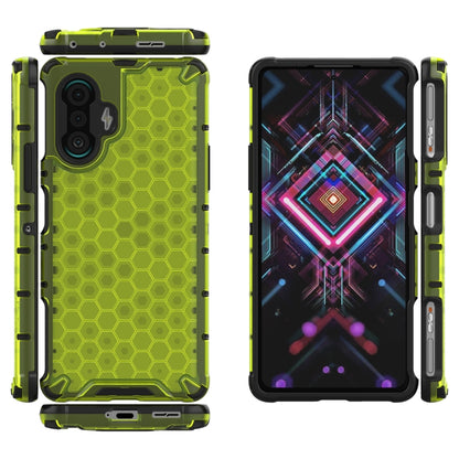 For Xiaomi Redmi K40 Gaming Shockproof Honeycomb PC + TPU Protective Case(Green) by buy2fix