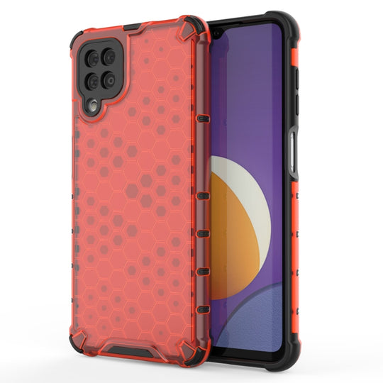 For Samsung Galaxy M12 Shockproof Honeycomb PC + TPU Protective Case(Red)