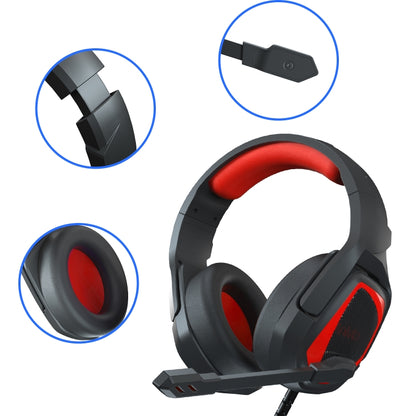 Anivia MH602 3.5mm Wired Gaming Headset with Microphone(Black Red) - Multimedia Headset by SADES | Online Shopping UK | buy2fix